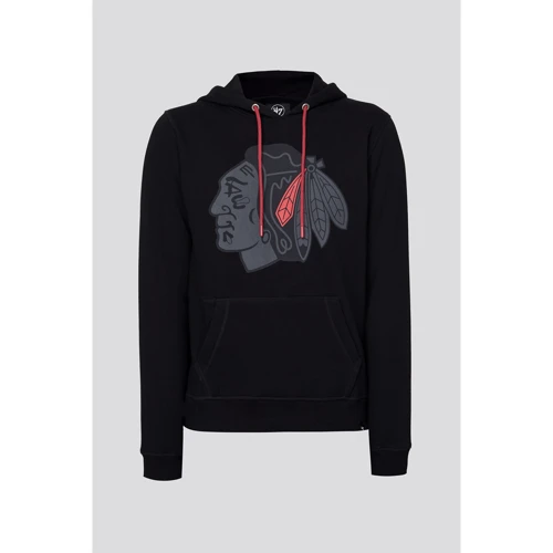Худі 47 Brand NHL Chicago Blackhawks (548388JK-FS) 48 чорний з капюшоном