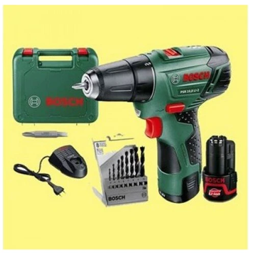 Шуруповерт аккумуляторный Bosch PSR 10.8 LI-2 (0603972921): Тип инструмента безударный