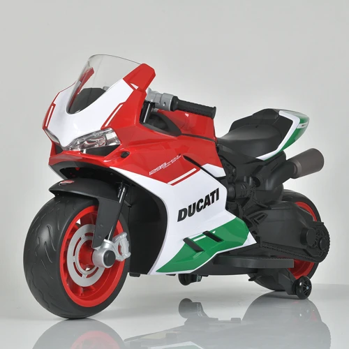Детский электромотоцикл Bambi Racer Ducati бело-красный (M 5009E-1-3): Рекомендуемый возраст от 3 лет до 8 лет