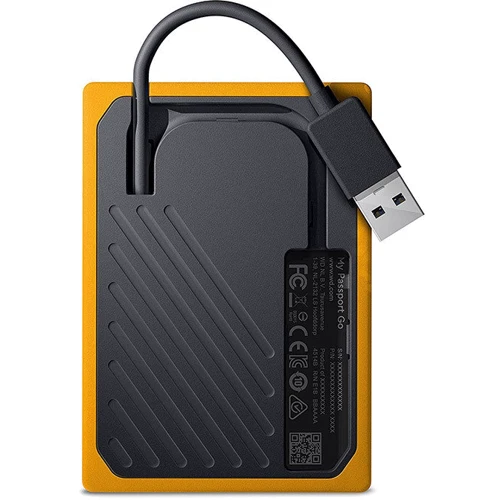 WD My Passport Go 2 TB Amber (WDBMCG0020BYT-WESN): Тип накопичувача портативний
