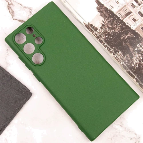 Чохол для телефона Lakshmi Case Silicone Cover Full Camera Dark Green для Samsung S928 Galaxy S24 Ultra: Матеріал силикон