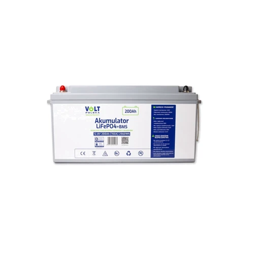 Аккумуляторная батарея Volt Polska LiFePO4 12,8V 200Ah + BMS: Тип LiFePO4