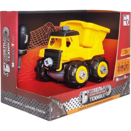 Конструктор Строительная техника - Грузовик (картон) Microlab Toys (MT8906А)
