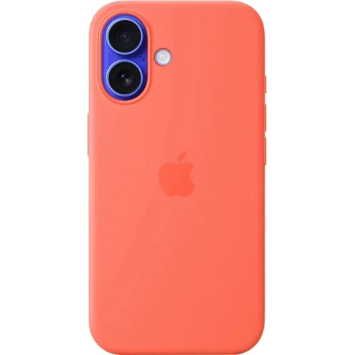 Чехол для iPhone Apple iPhone 16 Silicone Case with MagSafe - Tangerine (MDGN4ZM/A): Цвет оранжевый