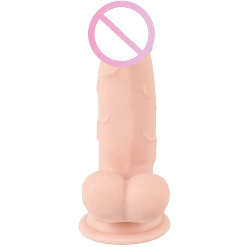 Фаллоимитатор с мошонкой Orion Nature Skin Small Bendable Dildo