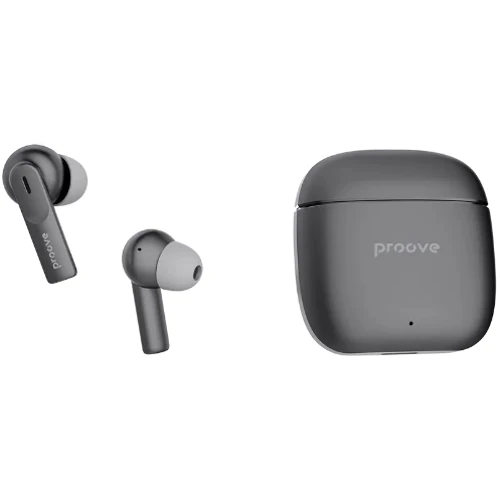 Наушники Proove Cold Sound TWS Gray/Black: Тип крепления без креплений