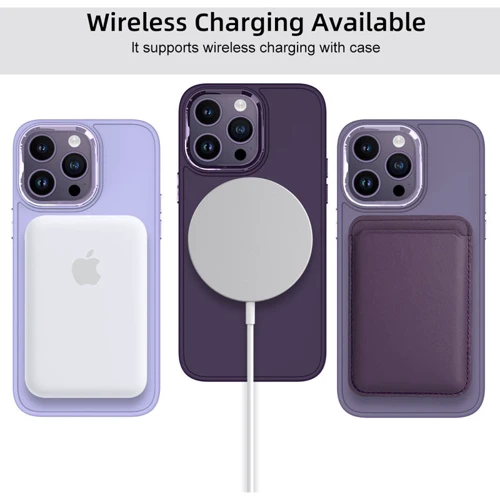 Чехол для iPhone TPU Case Bonbon Metal Style with MagSafe Dark Purple for iPhone 12 Pro Max фото 6