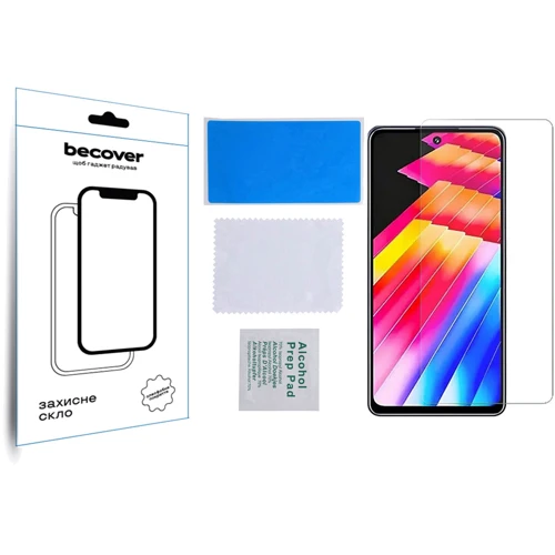 Аксессуар для смартфона BeCover Tempered Glass Black for Infinix Hot 30i NFC (X669D) (709722)
