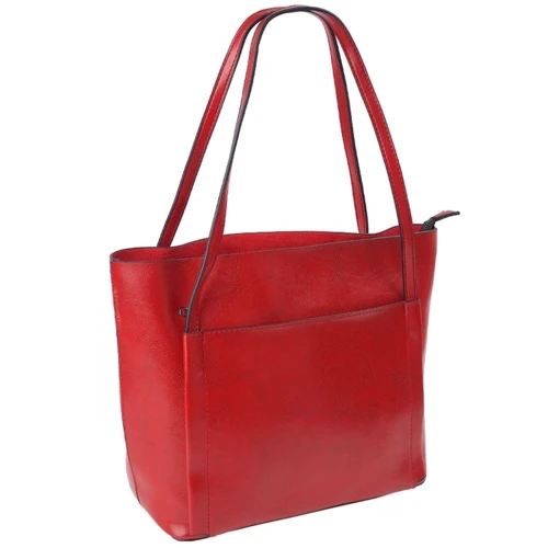 Женская сумка шоппер Monsen красная (10241-red)