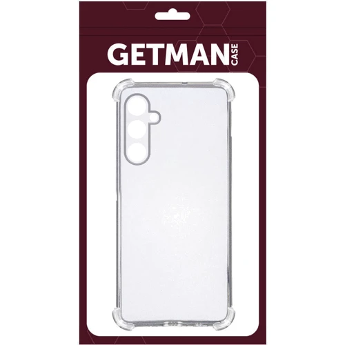 Чехол для телефонов TPU Case GETMAN Ease logo Full Camera Transparent for Samsung A346 Galaxy A34 5G: Цвет прозрачный