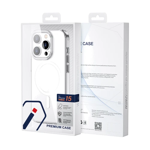 Чехол для iPhone WIWU Space MagSafe Stand Clear for iPhone 15 (FYY-014) фото 5