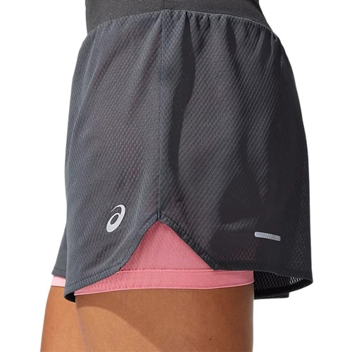 Спортивні шорти Asics Ventilate 2-N-1 3.5In Short 2012A772-022 40 сірі: Склад Полиэстер
