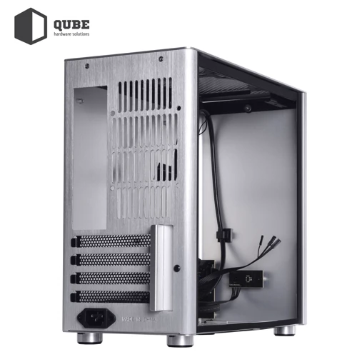 Корпус QUBE V9 Silver Patriot_V9_Ghost (QBV9M_WSNU3PG): Форм-фактор материнской платы Micro-ATX / Mini-ITX