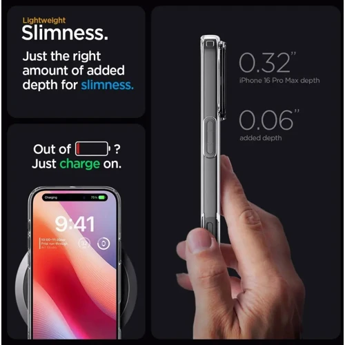 Чехол для iPhone Spigen Liquid Crystal Crystal Clear (ACS07984) for iPhone 16 Pro Max фото 13