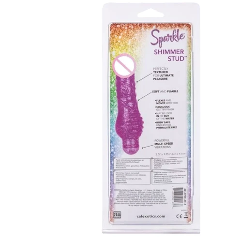Вибромассажер CalExotics Sparkle Shimmer Stud, 14х4,5см