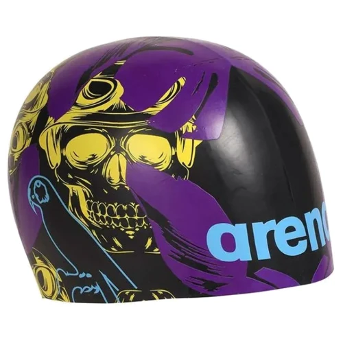 Шапочка для плавания Arena POOLISH MOULDED (1E774-234) UNI Crazy Driving Skull фото 1