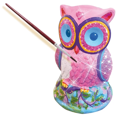 Набор для создания гипсовой фигурки Ses Creative Сова (гипс, формочка, краски, кисточка) (01285S): Производитель Ses Creative