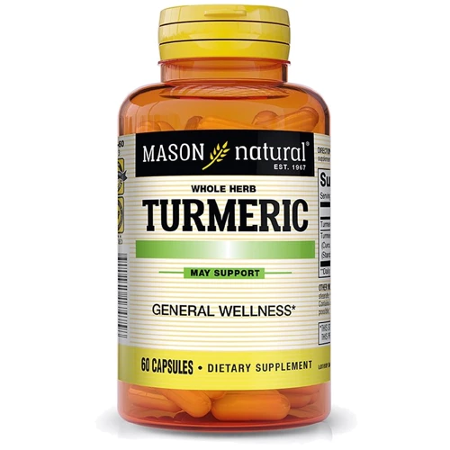 Mason Natural Turmeric Куркума 60 вегакапсул