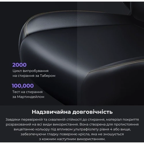 Кресло игровое Anda Seat Kaiser 4  Black PVC Size L (AD12YDDC-L-20-B-PV/C) фото 12