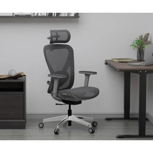Крісло Mealux Q1 Air Fabric Grey (арт. HF Q-1 F/G) фото 12