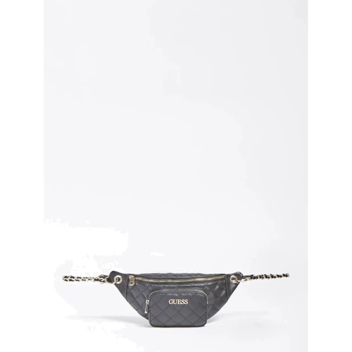 Жіноча поясна сумка Guess Illy Crossbody Belt Bag чорна (HWVG7970800-BLA)