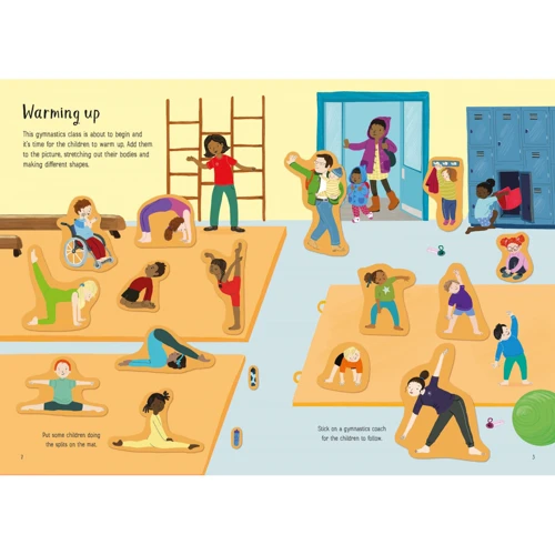 Little First Stickers Gymnastics / Перші маленькі наклейки Гімнастика: Виробник Usborne