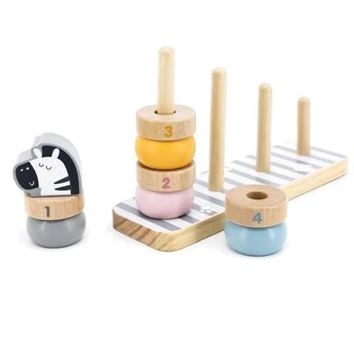 Дерев'яний сортер-пірамідка Viga Toys PolarB Звірята (44022): Стать Для мальчиков, Для девочек