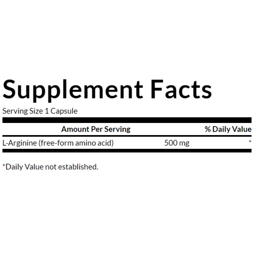 Swanson L-Arginine 500 mg Л-аргинин 100 капсул: Тип Аргинин