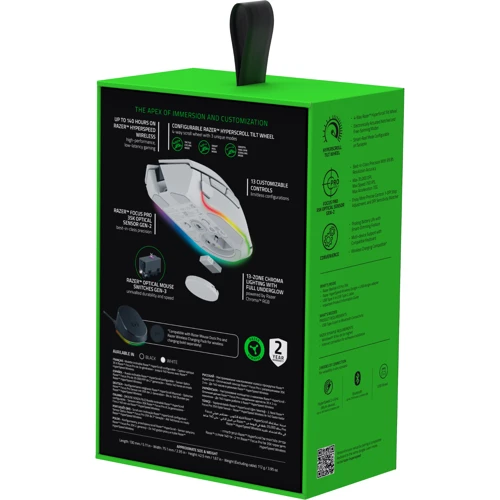 Мишка Razer Basilisk V3 Pro 35K White (RZ01-05240200-R3G1) фото 8