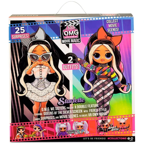 Игровой набор с куклой L.O.L. Surprise! серии "O.M.G. Movie Magic" - Звездочка (с аксессуарами): Высота, см 27