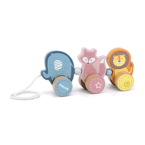 

Деревянная каталка Viga Toys PolarB Зверята (44023)