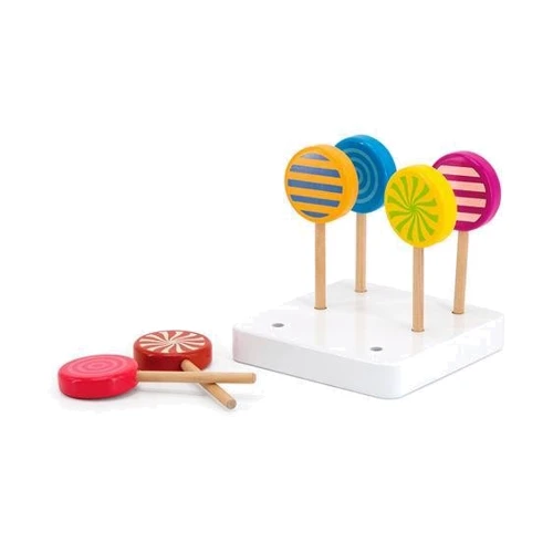 Набор игрушечных леденцов Viga Toys из дерева 6 шт (44529) фото 3