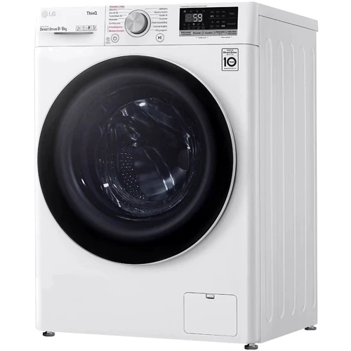 Пральна машина LG F4DV509S1E: Завантаження білизни (прання), кг 9