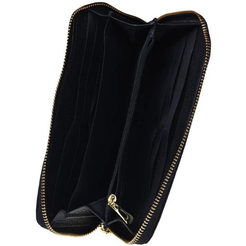 Женский кошелек Keizer черный (K12707-black): Материал Натуральная кожа