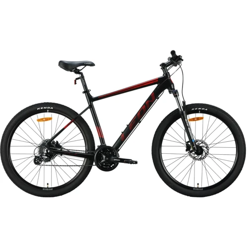 Велосипед Leon XC 80 AM Hydraulic lock out HDD алюміній 27.5" рама-20" чорний з червоним (матовий) 2024 (OPS-LN-27.5-167)