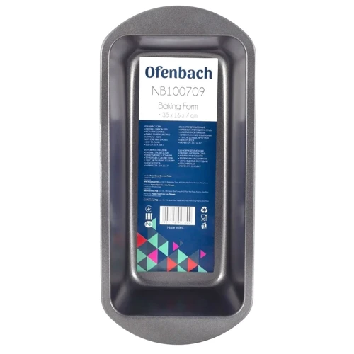 Форма для хлеба Ofenbach из углеродистой стали 33х15.5х7см (OF-100709): Крышка Нет
