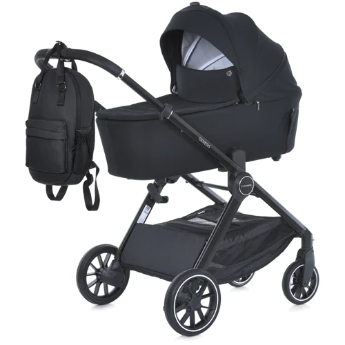Коляска дитяча 2 в 1 El Camino Genesis Jet Black (ME 1126 Jet Black)