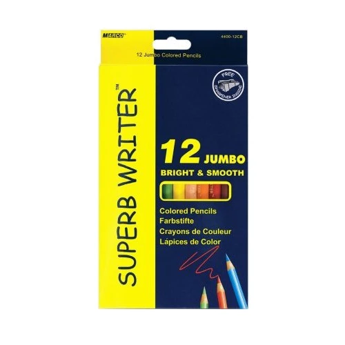 Карандаши Marco 4400-12СВ 12 цв Superb writer JUMBO