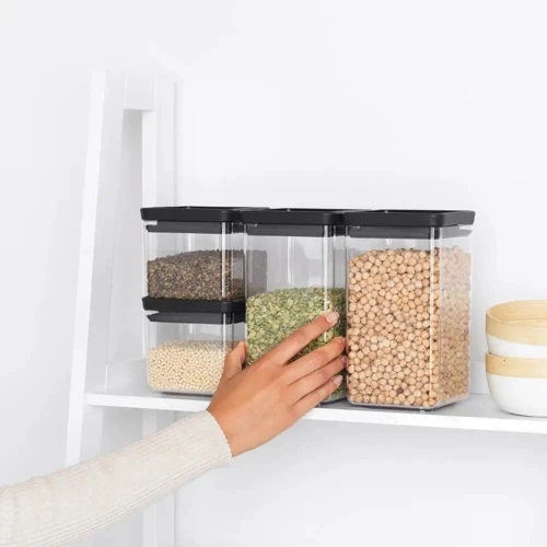 Емкость для хранения Brabantia Square Canister Set Tasty+ 4 шт. (122422): Материал корпуса Пластик