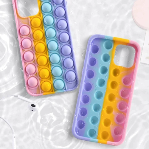 Чехол для iPhone Mobile Case Pop-It Antistress Rainbow for iPhone 12/iPhone 12 Pro фото 5