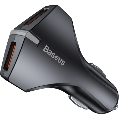 Зарядное устройство Baseus USB Car Charger Small Rocket QC3.0 2xUSB 3A Black (CCALL-RK01)
