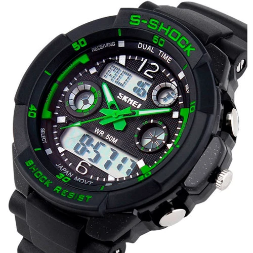 Наручные часы Skmei S-Shock Green 0931: Тип Мужские