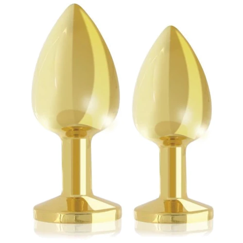 Набор металлических анальных пробок с кристаллом RIANNE S - Booty Plug Luxury Set