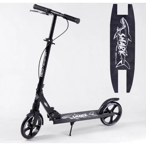 Самокат алюминиевый Best Scooter SHARK черный (16874)
