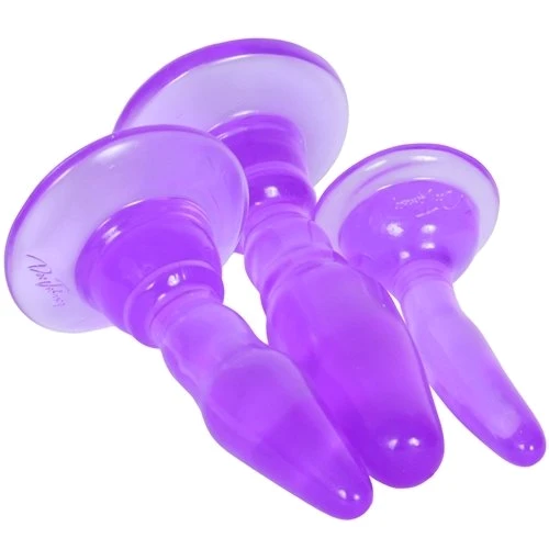Набор анальных пробок Doc Johnson Williams Anal Trainer Kit, пурпурный