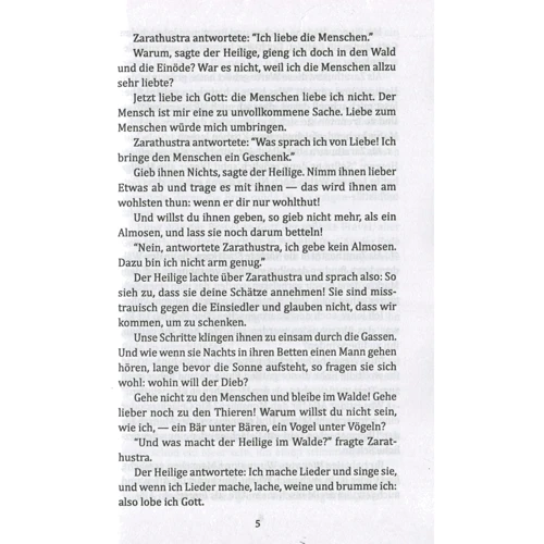 Friedrich Nietzsche: Also sprach Zarathustra. Ein Buch für Alle und Keinen: Обложка Мягкая