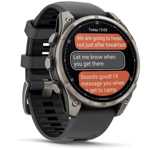 Смарт-часы Garmin Fenix 8 Pro AMOLED 47mm Sapphire Titanium with Graphite/Black Silicone Band (010-03198-11)