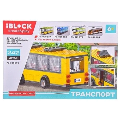 Конструктор Iblock Транспорт Маршрутное такси (PL-921-376) фото 5
