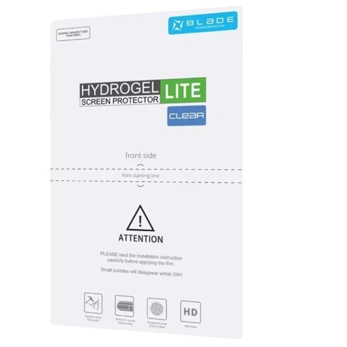 Защитная пленка для iPhone BLADE Hydro-Gel Screen Protector LITE Clear Glossy: Тип аксессуара гидрогелевая пленка
