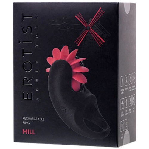 Виброкольцо Toyfa Erotist Mill Black